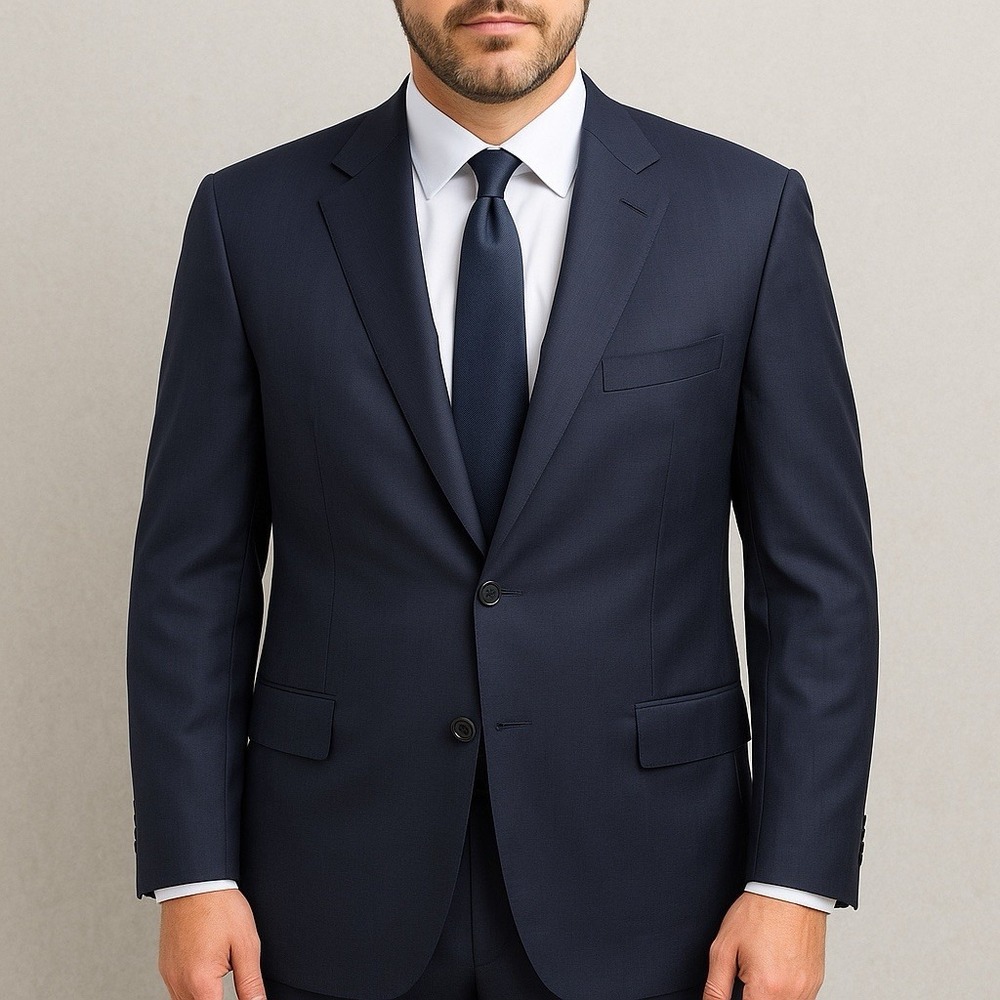 Ermenegildo Zegna High‎ Performance Cool Effect Navy Wool Blazer Men's 58L